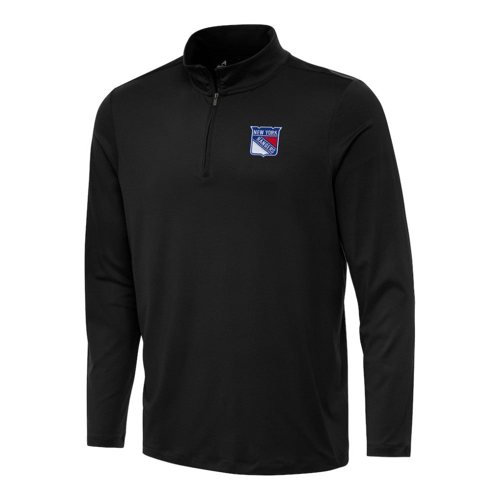 New York Rangers Antigua Reprocess Quarter-Zip Top Black