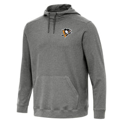 Pittsburgh Penguins Antigua Cloud Pullover Hoodie Heather Black