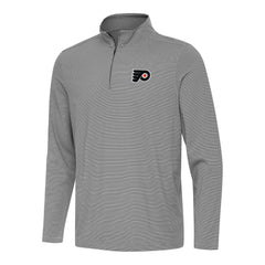 Philadelphia Flyers Antigua Twine Quarter-Zip Top Black