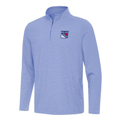 New York Rangers Antigua Twine Quarter-Zip Top Royal