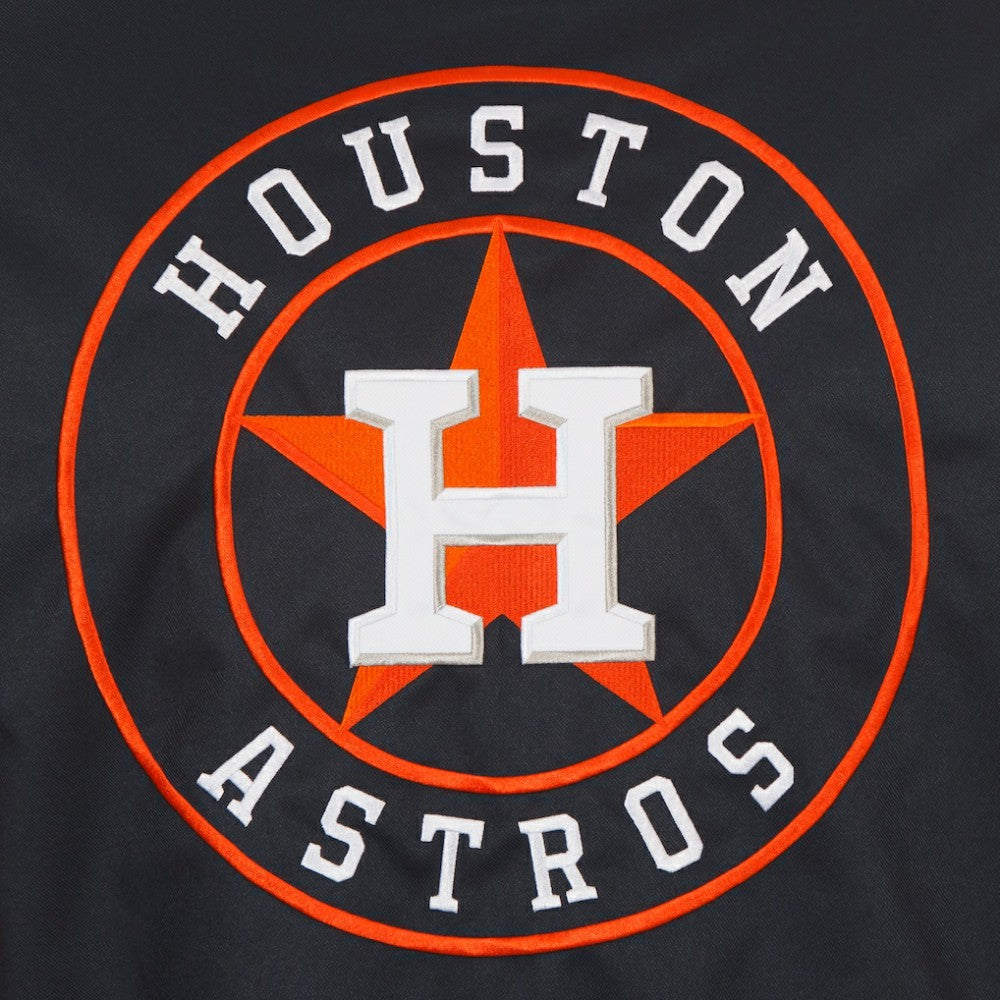 Houston Astros JH Design Youth Reversible Fleece Full-Snap Hoodie Jacket Black