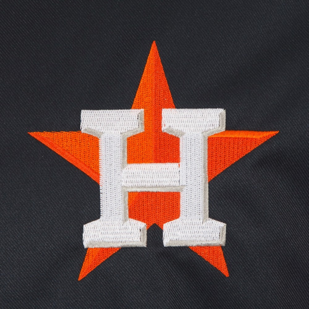 Houston Astros JH Design Youth Reversible Fleece Full-Snap Hoodie Jacket Black