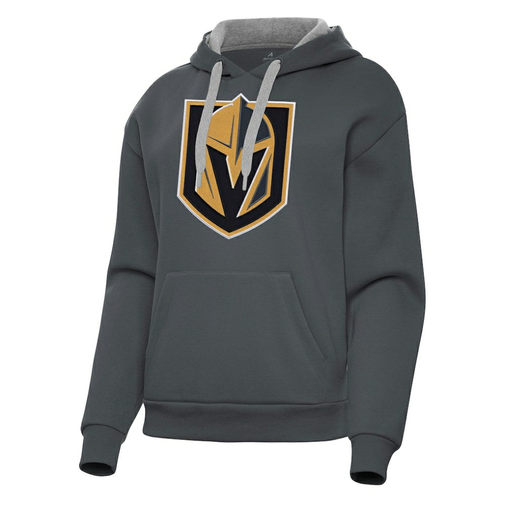 Vegas Golden Knights Antigua Women's Victory Pullover Hoodie Charcoal