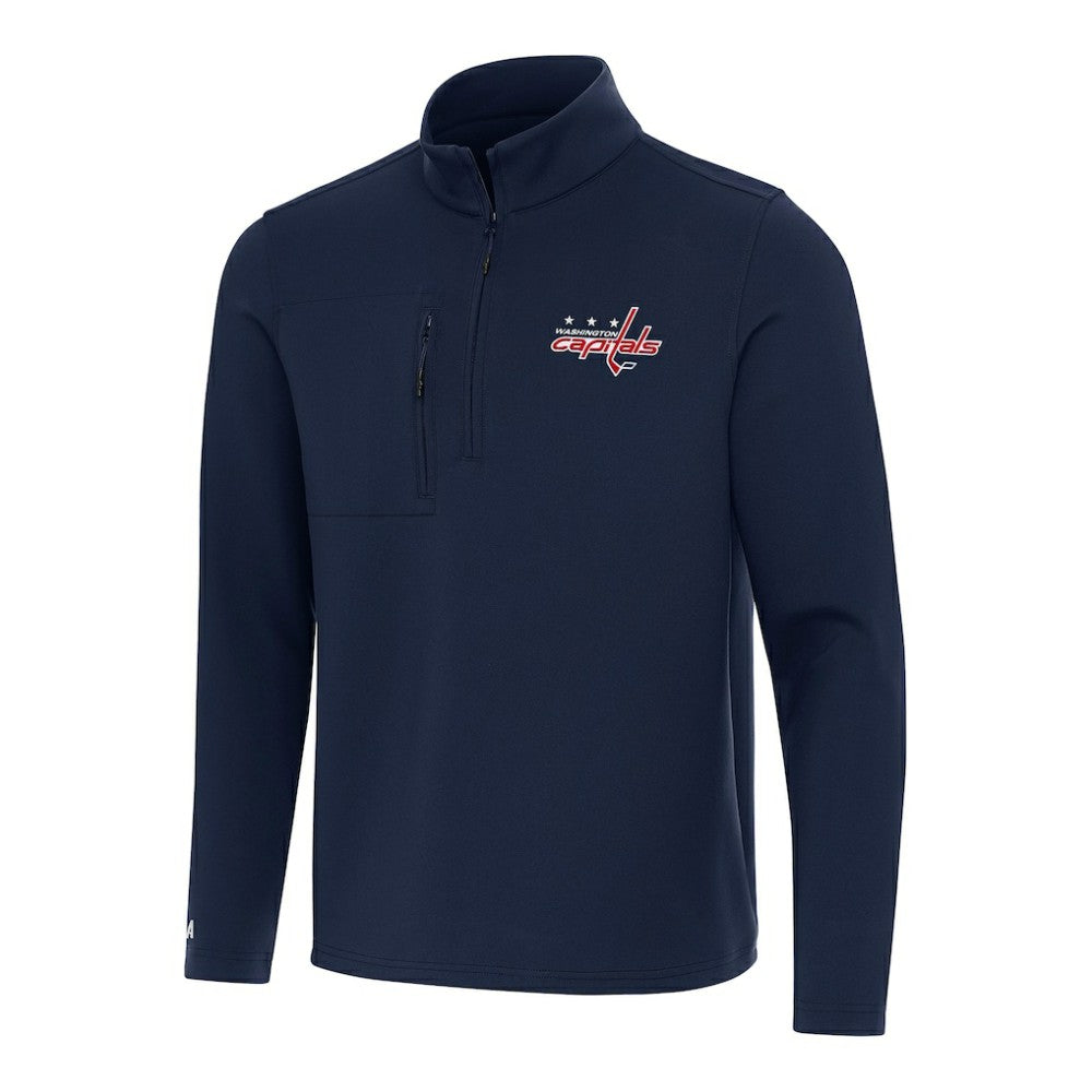 Washington Capitals Antigua Insider Quarter-Zip Top Navy
