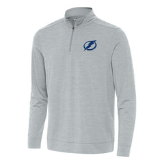 Tampa Bay Lightning Antigua Bright Quarter-Zip Top Heather Gray