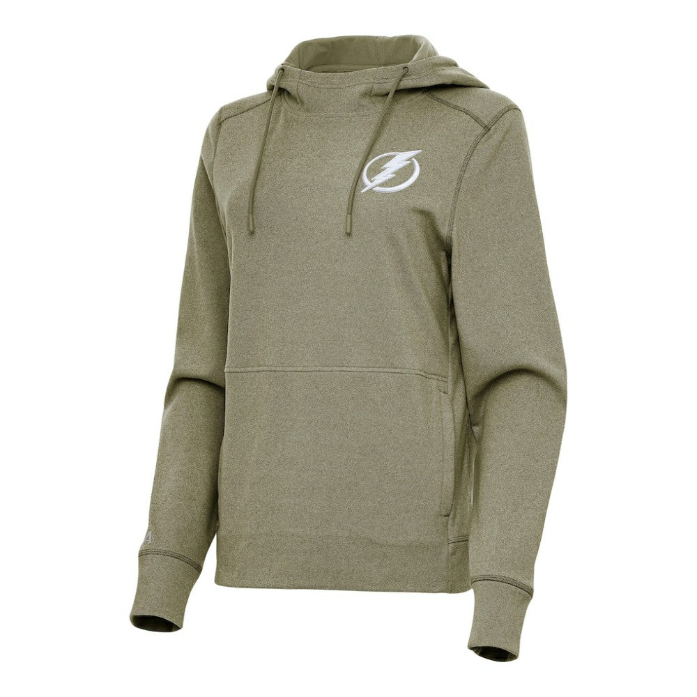 Tampa Bay Lightning Antigua Women's Justice Pullover Hoodie Olive