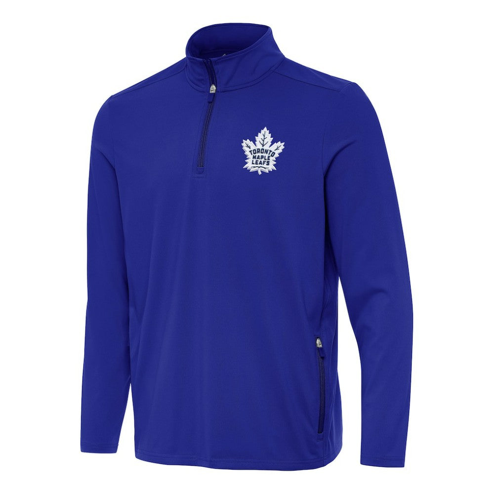 Toronto Maple Leafs Antigua Perilous Quarter-Zip Sweatshirt Royal