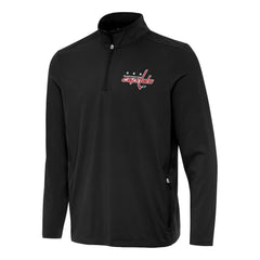 Washington Capitals Antigua Perilous Quarter-Zip Sweatshirt Black