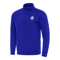 Toronto Maple Leafs Antigua Victory Quarter-Zip Mock Sweatshirt Blue