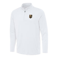 Vegas Golden Knights Antigua Reprocess Quarter-Zip Top White