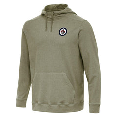 Winnipeg Jets Antigua Cloud Pullover Hoodie Olive
