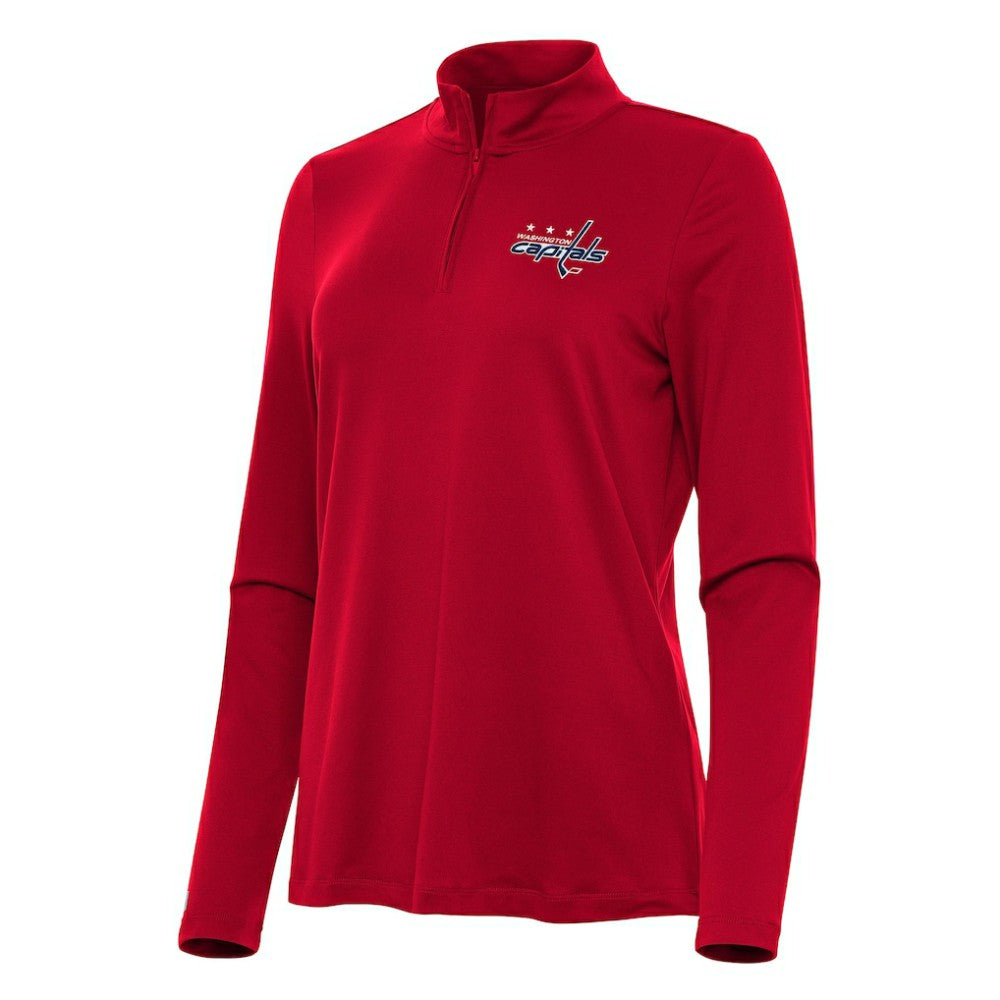 Washington Capitals Antigua Women's Reprocess Quarter-Zip Top Red