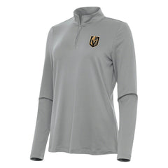 Vegas Golden Knights Antigua Women's Reprocess Quarter-Zip Top Gray