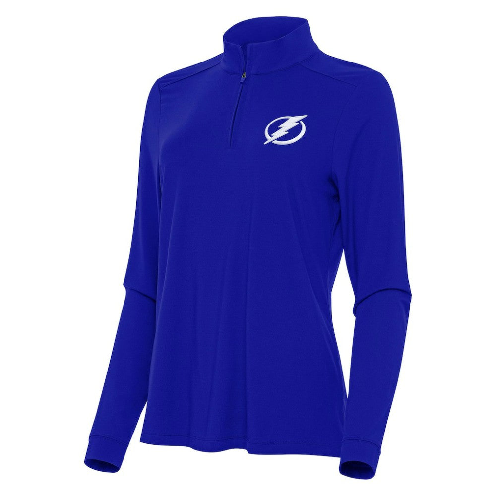 Tampa Bay Lightning Antigua Women's Intent Quarter-Zip Top Royal