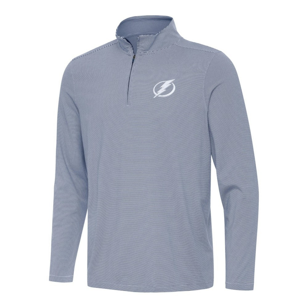 Tampa Bay Lightning Antigua Twine Quarter-Zip Top Navy