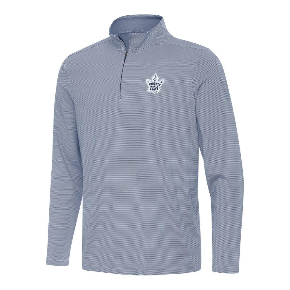 Toronto Maple Leafs Antigua Twine Quarter-Zip Top Navy