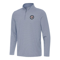 Winnipeg Jets Antigua Twine Quarter-Zip Top Navy