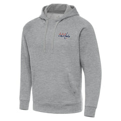 Washington Capitals Antigua Big & Tall Victory Pullover Hoodie Heather Gray