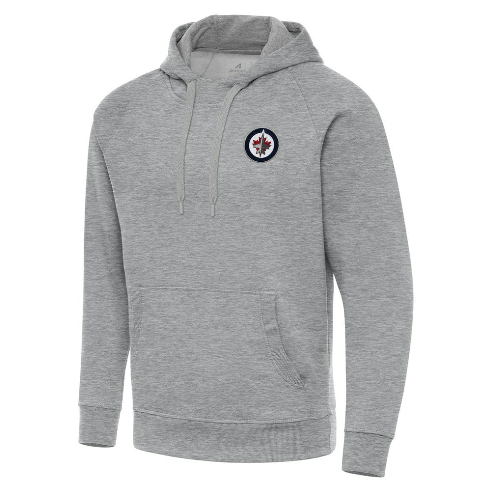 Winnipeg Jets Antigua Big & Tall Victory Pullover Hoodie Heather Gray
