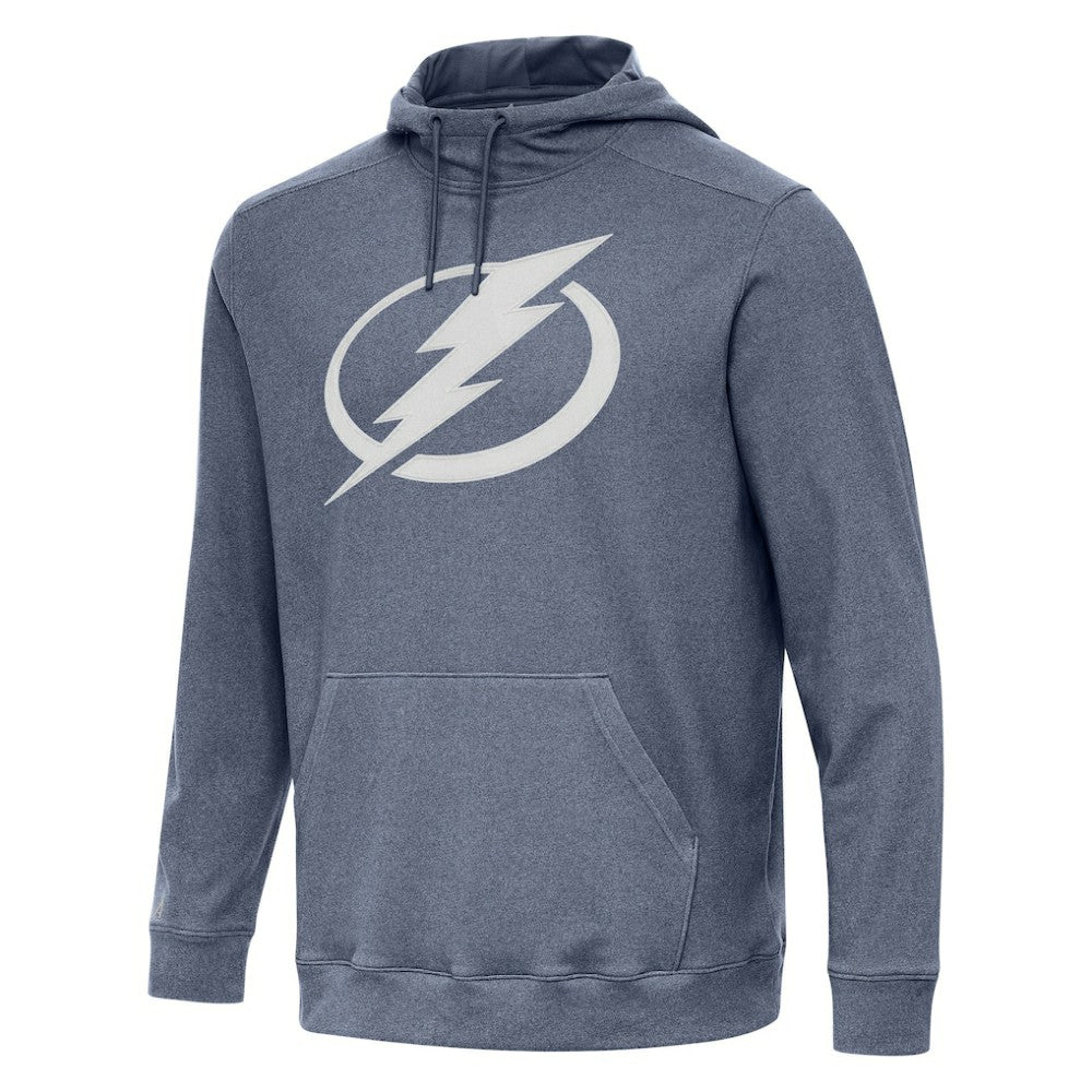 Tampa Bay Lightning Antigua Cloud Pullover Hoodie Heather Navy