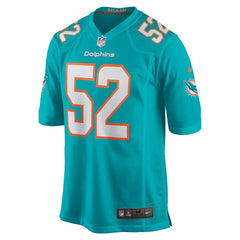 Patrick Paul Miami Dolphins Game Jersey - Aqua