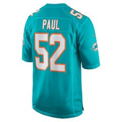 Patrick Paul Miami Dolphins Game Jersey - Aqua