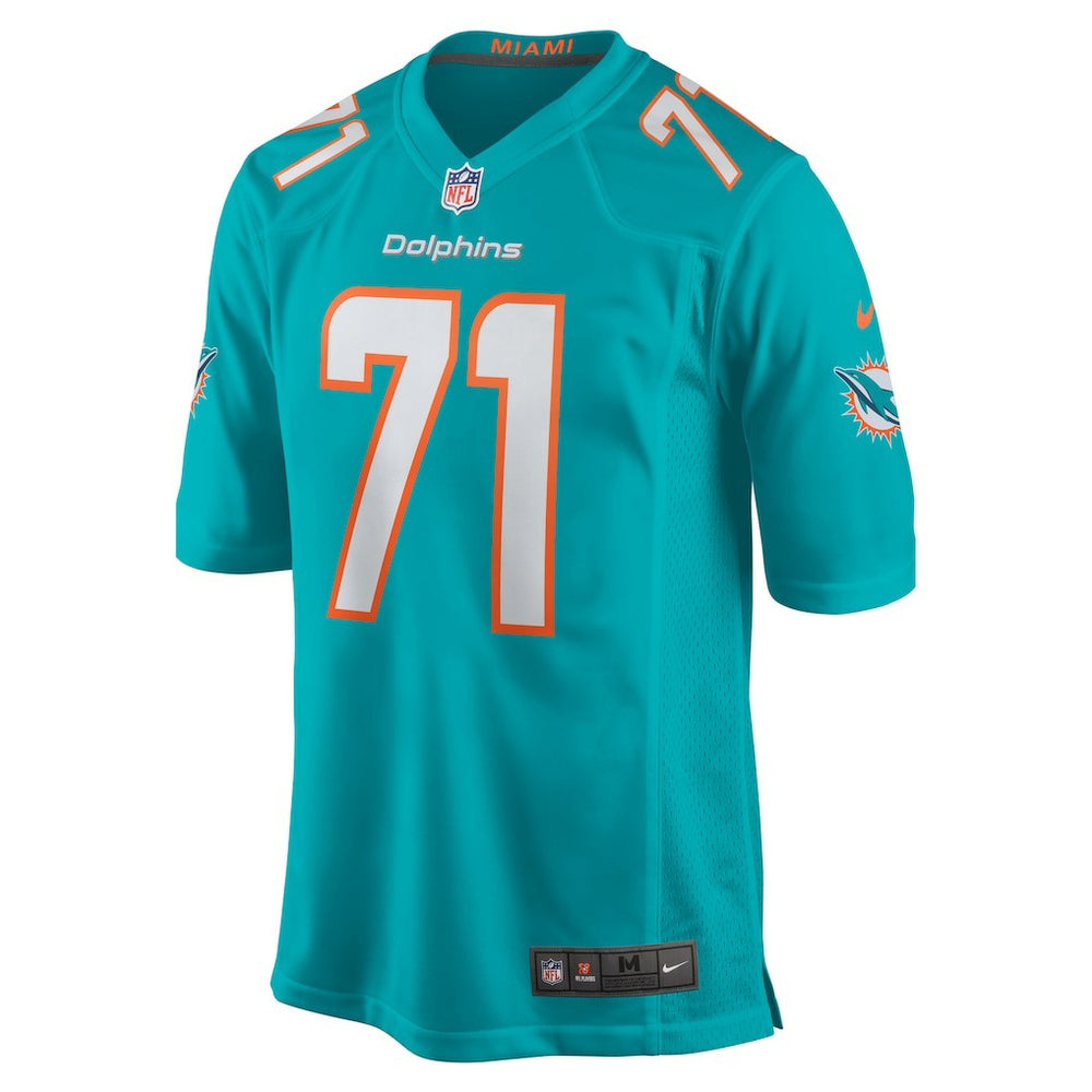 Kion Smith Miami Dolphins Game Jersey - Aqua
