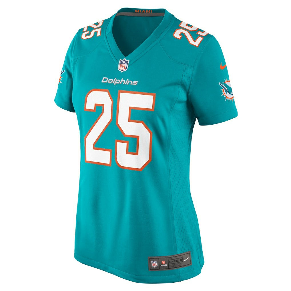 Jaylen Wright Miami Dolphins Women's Game Jersey - Aqua