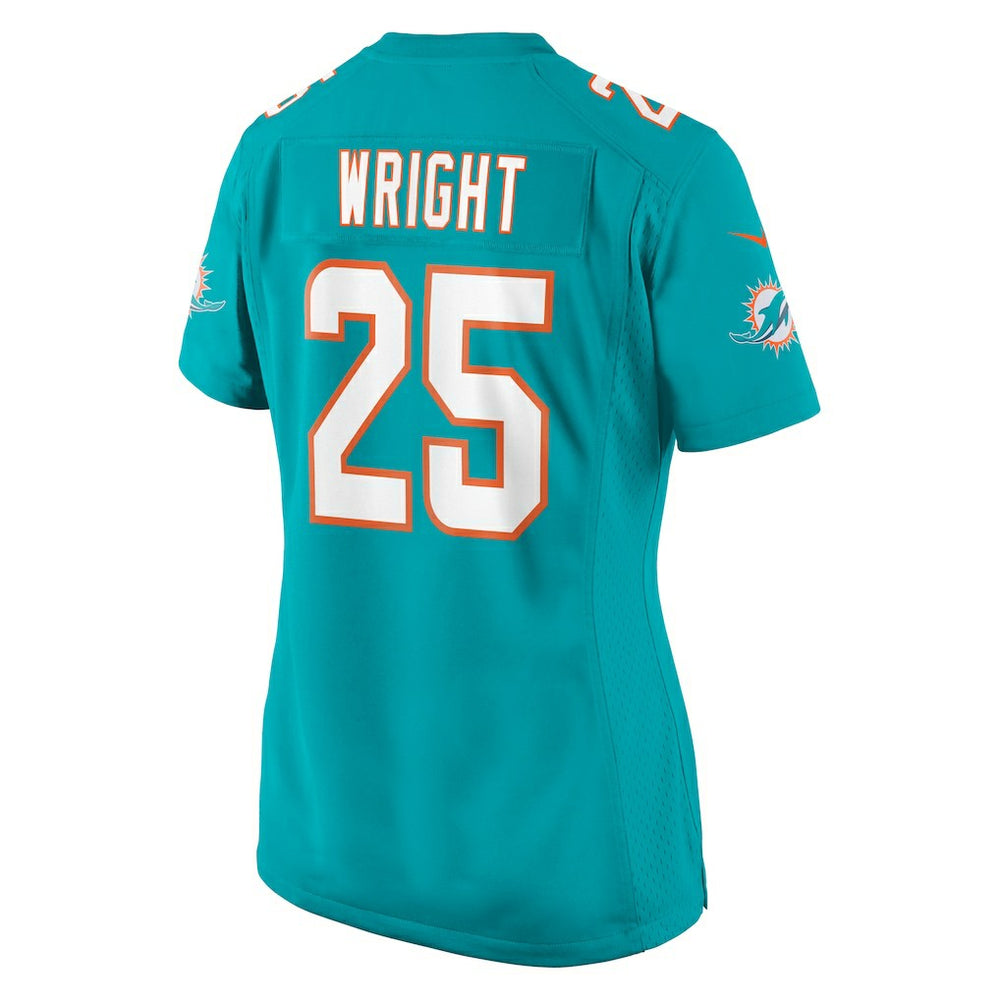 Jaylen Wright Miami Dolphins Women's Game Jersey - Aqua