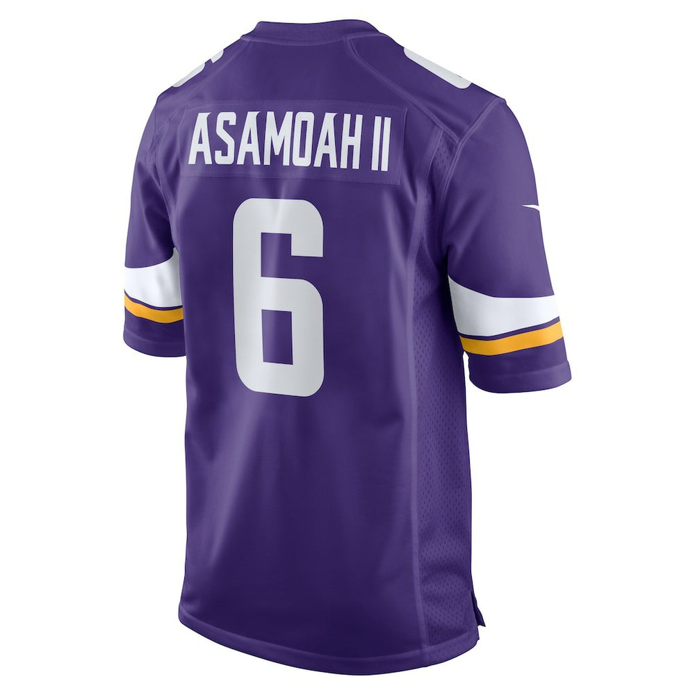 Brian Asamoah II Minnesota Vikings Game Jersey - Purple