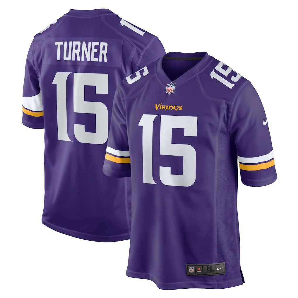 Dallas Turner Minnesota Vikings Game Jersey - Purple
