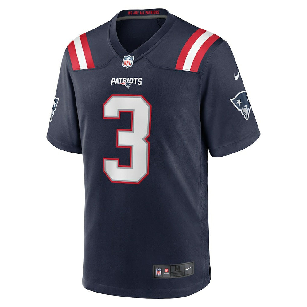 Demario Douglas New England Patriots Game Jersey - Navy