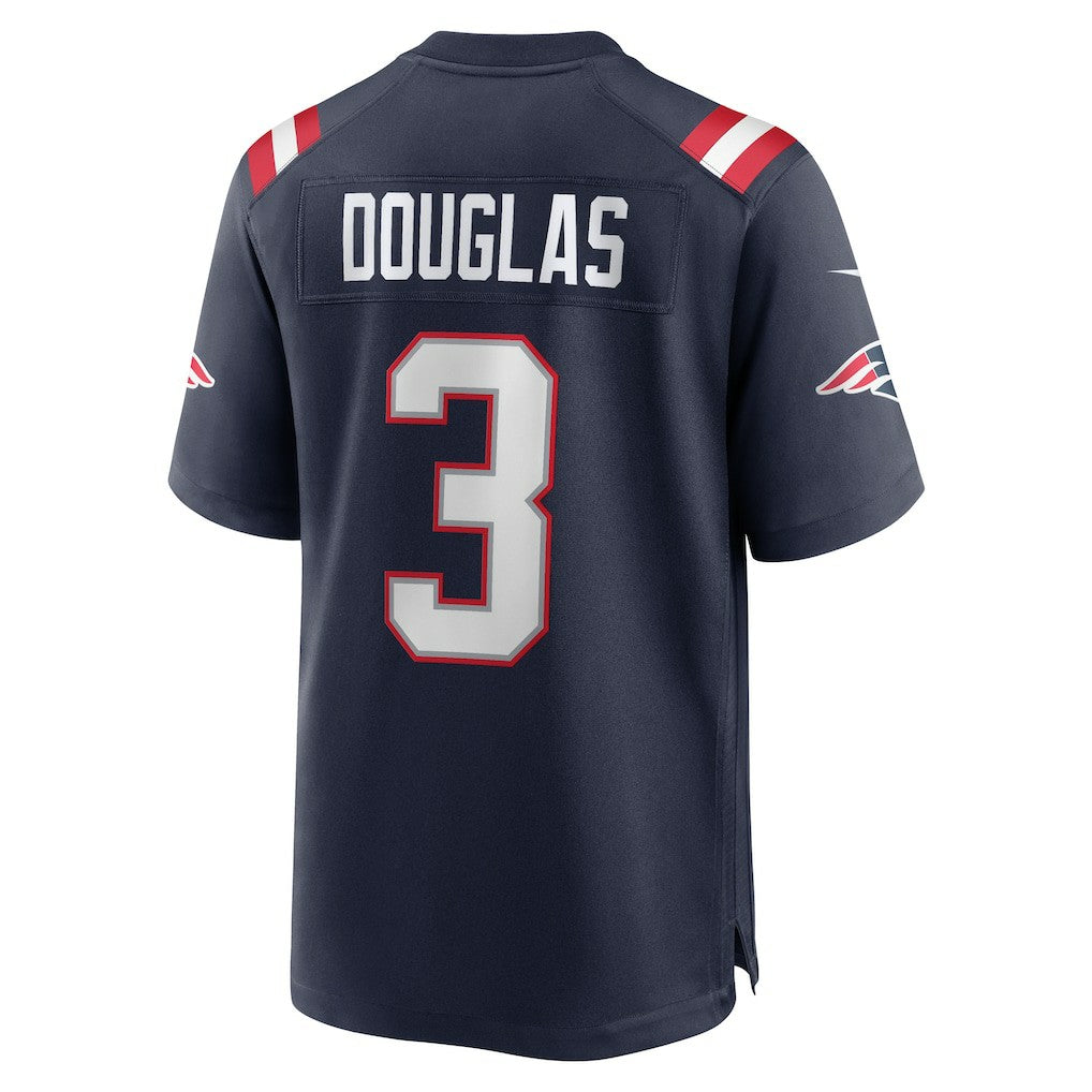 Demario Douglas New England Patriots Game Jersey - Navy