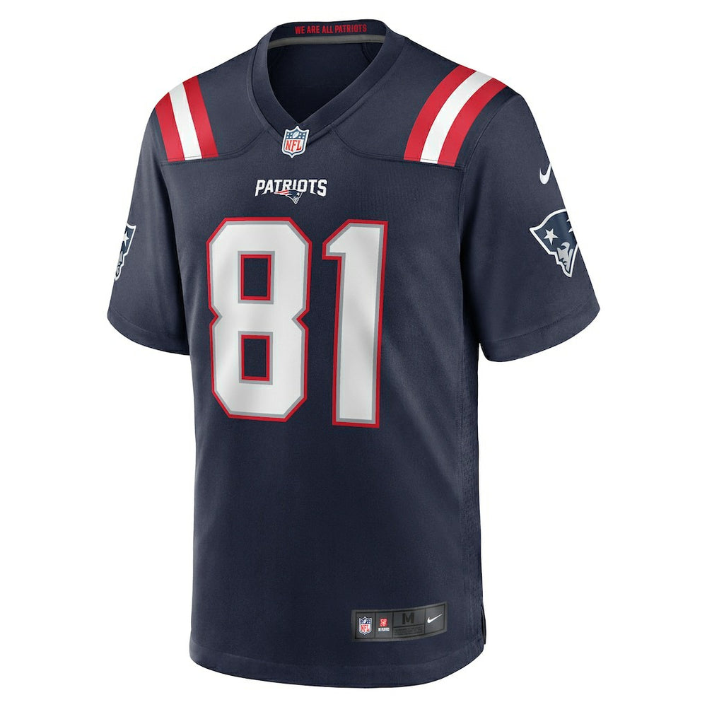 Austin Hooper New England Patriots Game Jersey - Navy