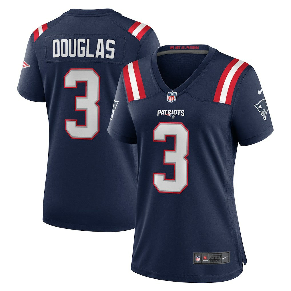 Demario Douglas New England Patriots Women's Game Jersey - Navy