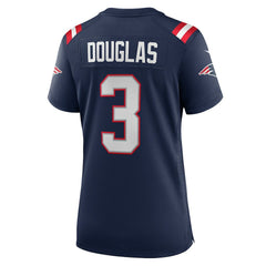 Demario Douglas New England Patriots Women's Game Jersey - Navy