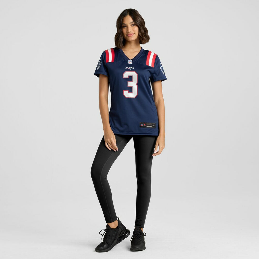Demario Douglas New England Patriots Women's Game Jersey - Navy