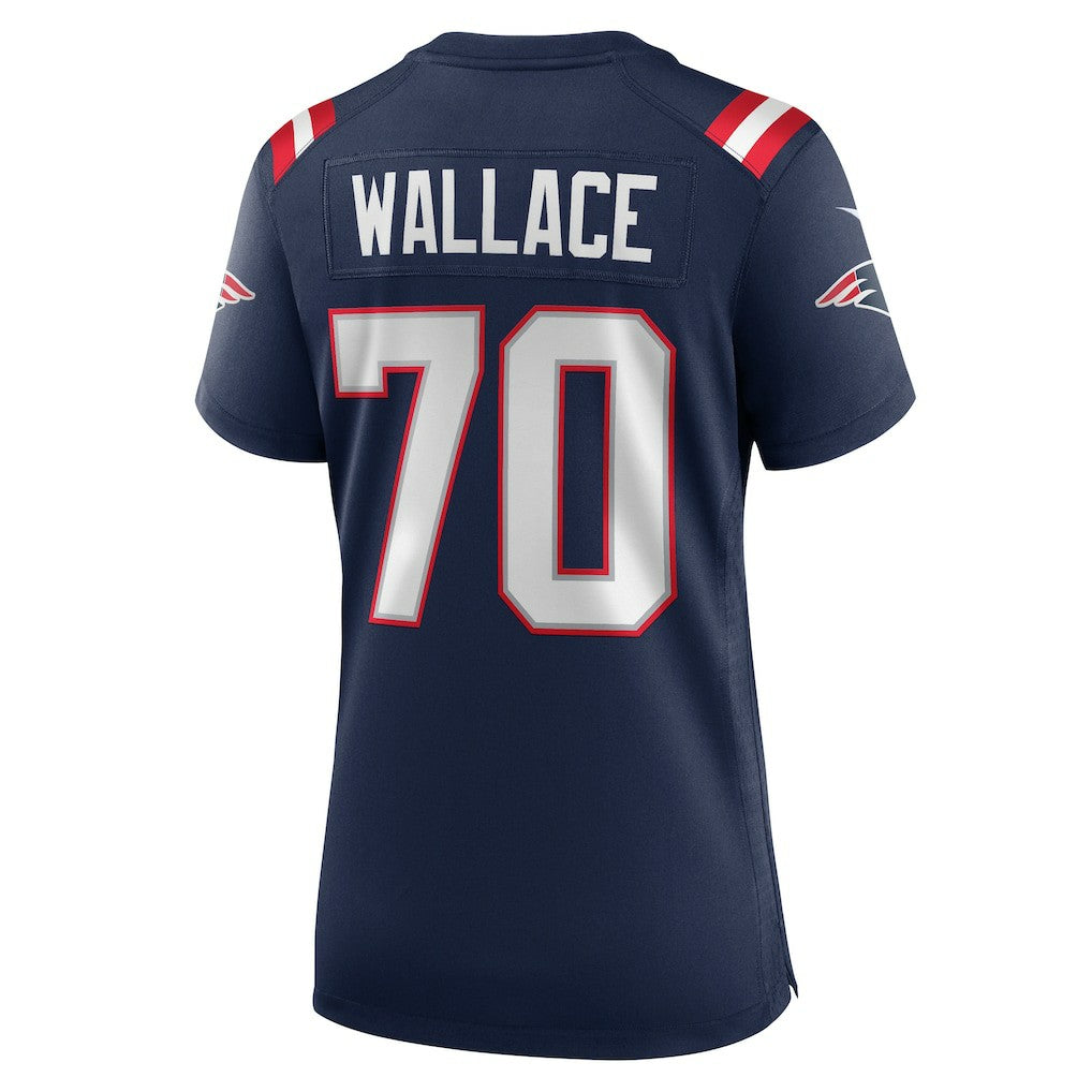 Caedan Wallace New England Patriots Women's Game Jersey - Navy