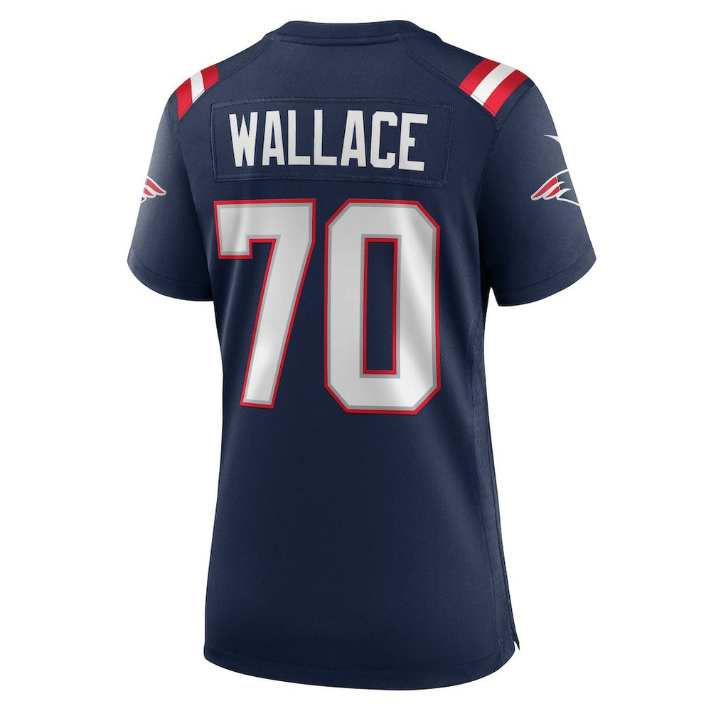 Caedan Wallace New England Patriots Women's Game Jersey - Navy