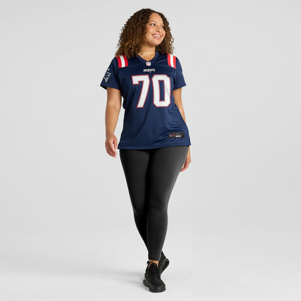 Caedan Wallace New England Patriots Women's Game Jersey - Navy