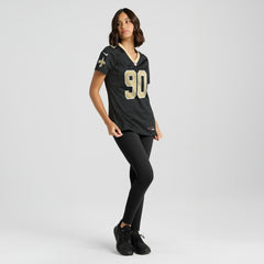 Bryan Bresee New Orleans Saints Women's Game Jersey - Black