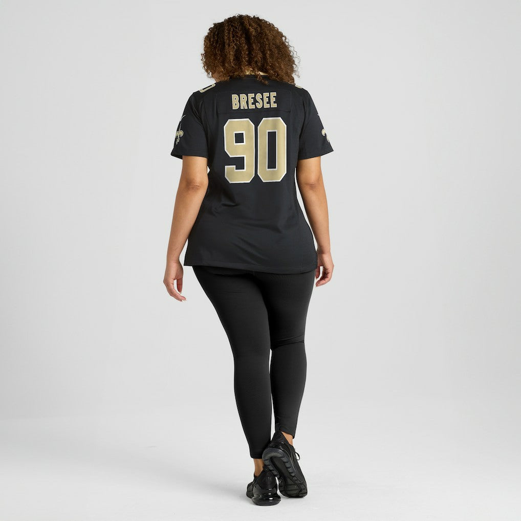 Bryan Bresee New Orleans Saints Women's Game Jersey - Black