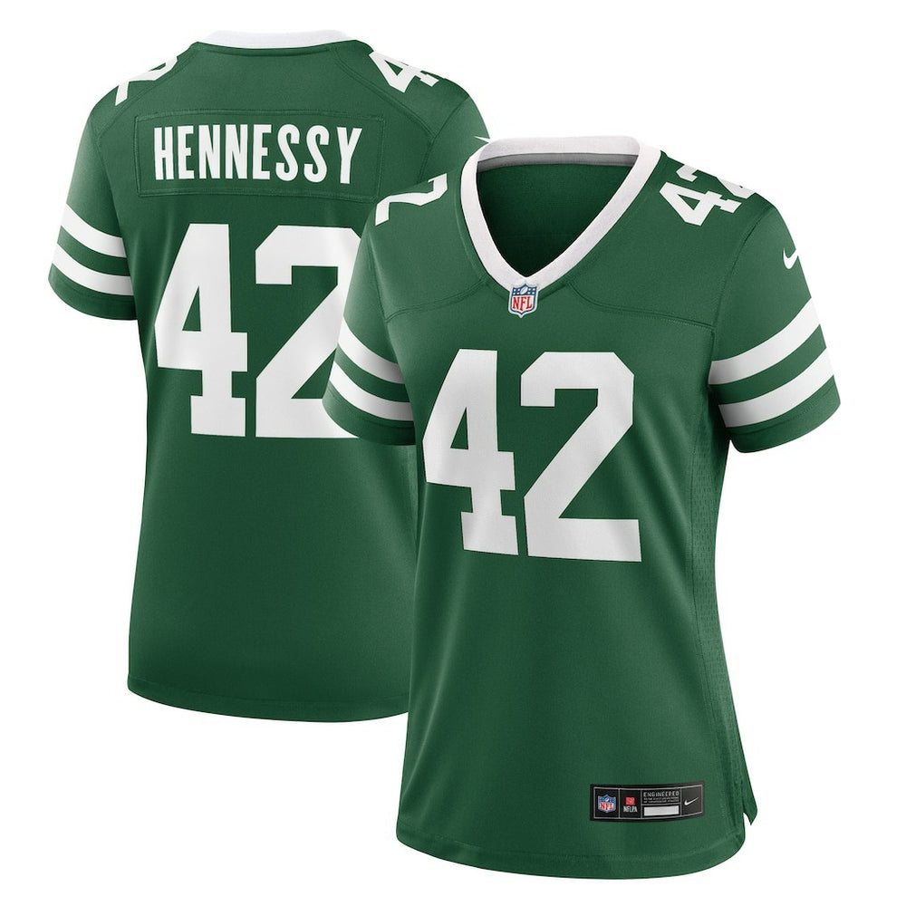 Thomas Hennessy New York Jets Women's Game Jersey - Legacy Green