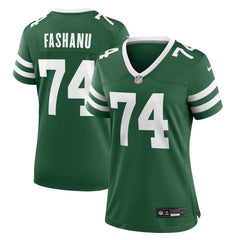 Olu Fashanu New York Jets Women's Game Jersey - Legacy Green