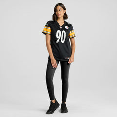 T.J. Watt Pittsburgh Steelers Women's Team Game Jersey - Black