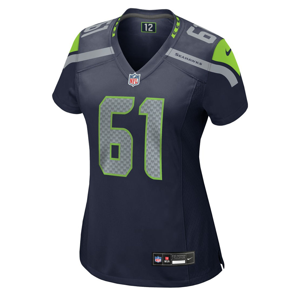 Jalen Sundell Seattle Seahawks Women's Team Game Jersey - College Navy