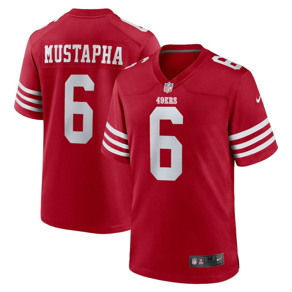 Malik Mustapha San Francisco 49ers Game Jersey - Scarlet
