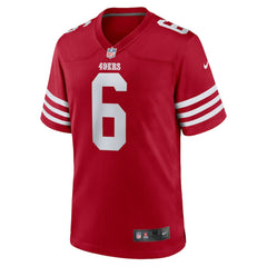 Malik Mustapha San Francisco 49ers Game Jersey - Scarlet