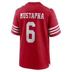 Malik Mustapha San Francisco 49ers Game Jersey - Scarlet
