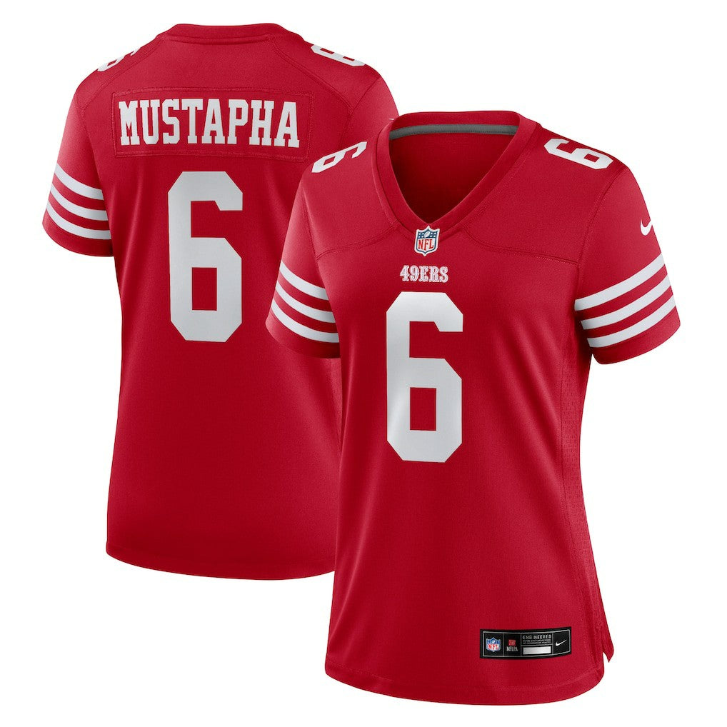 Malik Mustapha San Francisco 49ers Women's Team Game Jersey - Scarlet